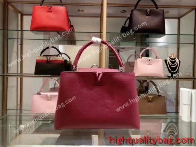 Super Quality Fake Louis Vuitton CAPUCINES BB Womens Hibiscus Flamingo Handbag buy online